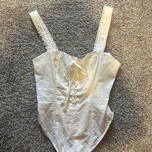 Free People Lace up Bodysuit